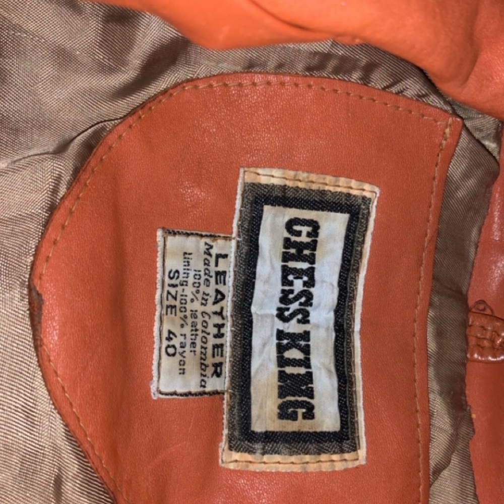 Chess King leather jacket